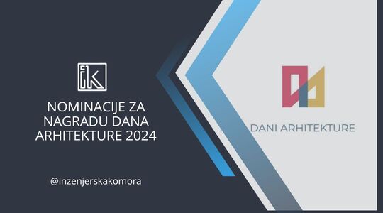 NOMINACIJE ZA NAGRADU DANA ARHITEKTURE 2024