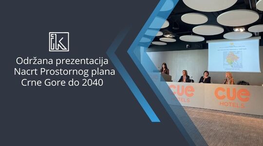 Održana prezentacija nacrta Prostornog plana Crne Gore do 2040. godine